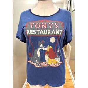Torrid Disney Dogs Lady and‎ the Tramp Tony’s Restaurant Ringer Tee Plus Size 2